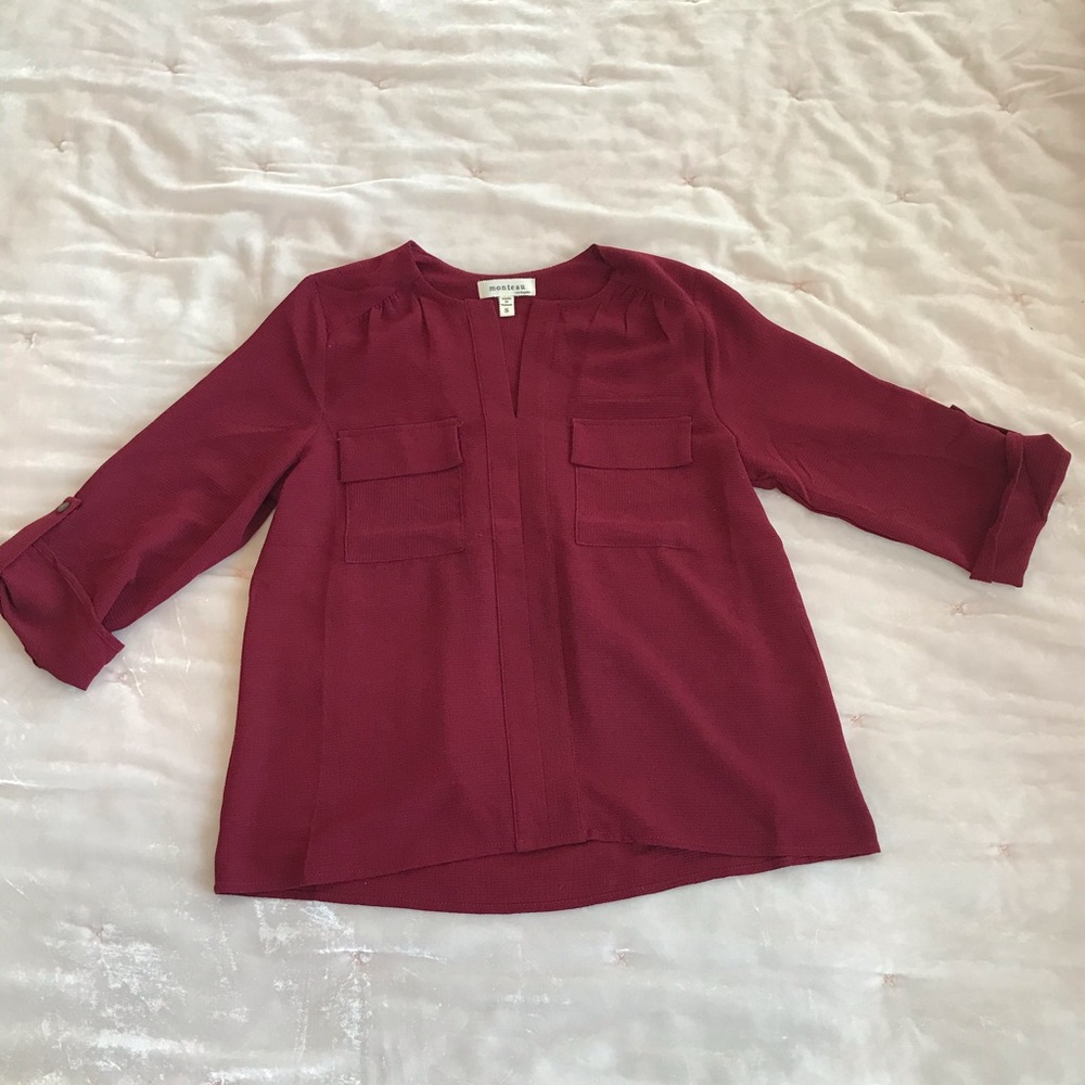 Maroon blouse